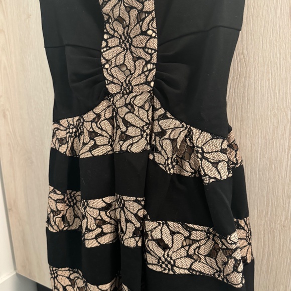 Anthropologie Eva Franco Striped Dress - Black & Cream - Picture 4 of 5